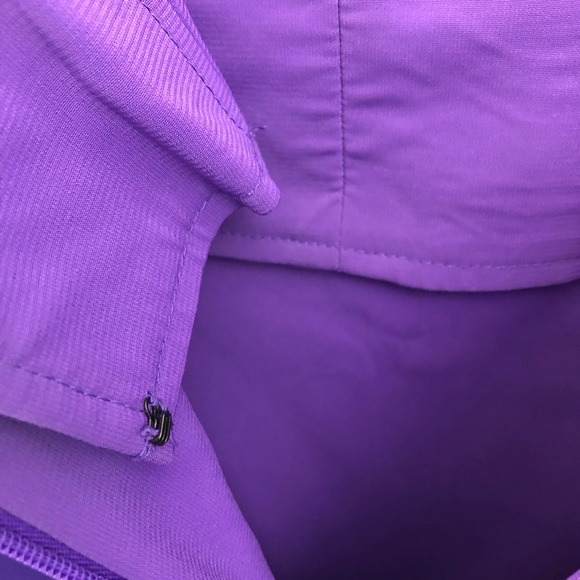 Phoebe Couture Strapless Dress Purple EUC Sz 4 Ruffled - Picture 12 of 14